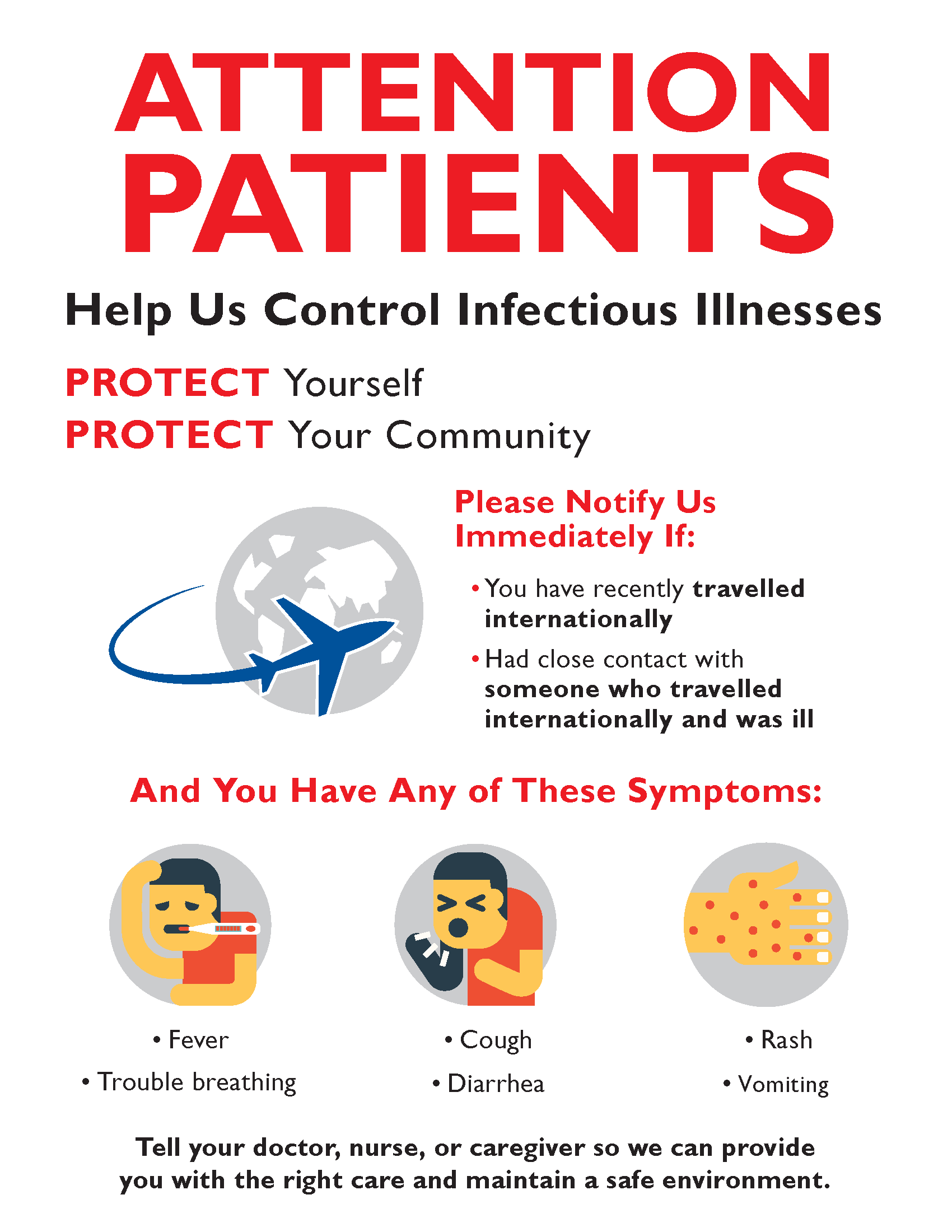 Help control infectious illness information